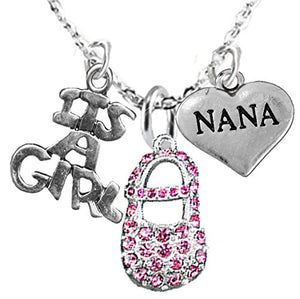 Nana, "It’s A Girl", Adjustable Necklace, Hypoallergenic, Safe - Nickel & Lead Free