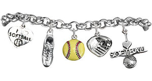 Girls’ Softball Bracelet ©2012 Hypoallergenic Safe Nickel & Lead Free. Child to Adult