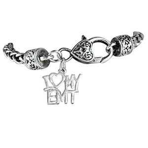 EMT, The Perfect Gift "I Love My EMT" Hypoallergenic, Safe - Nickel & Lead Free