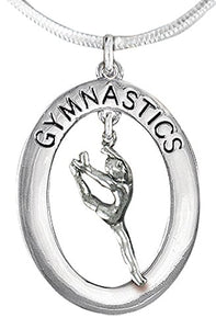 Gymnast Leaping Necklace, Adjustable, Hypoallergenic, Nickel, Lead & Cadmium Free!