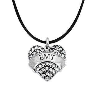 The Perfect Gift "EMT" Black Suede Hypoallergenic Necklace, Safe - Nickel, Lead & Cadmium Free!