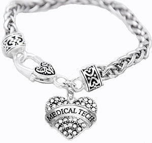 Medical Tech Crystal Heart Bracelet, Safe - Nickel, Lead & Cadmium Free!