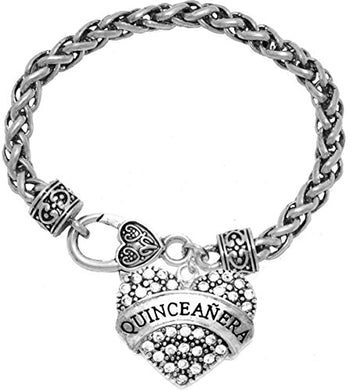 The Perfect Gift Quinceanera Hypoallergenic Bracelet, ©2015 Safe - Nickel, Lead & Cadmium Free!