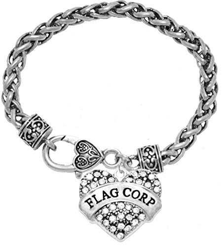 Flag Corp Crystal Heart Bracelet, Safe - Hypoallergenic, Nickel, Lead & Cadmium Free!