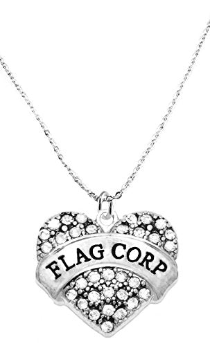Flag Corp Crystal Heart Necklace, Safe - Hypoallergenic, Nickel, Lead & Cadmium Free!
