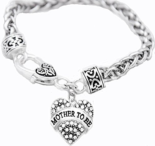 Mother to Be Crystal Heart Bracelet, Safe - Nickel, Lead & Cadmium Free!