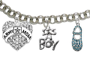 ArMy Mom, "It’s A Boy", Adjustable Bracelet, Hypoallergenic, Safe - Nickel & Lead Free