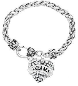 Drama Crystal Heart Hypoallergenic Bracelet. Nickel and Lead Free!