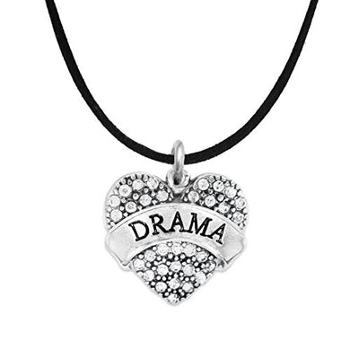 Drama Crystal Heart Hypoallergenic Necklace. Nickel and Lead Free!