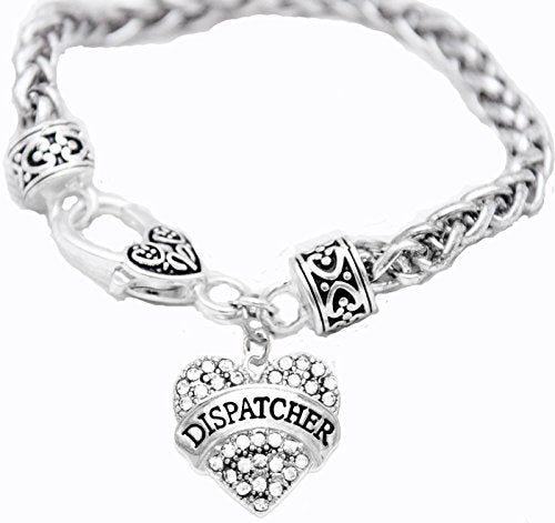 Dispatcher Crystal Heart Bracelet, Safe - Nickel, Lead & Cadmium Free!