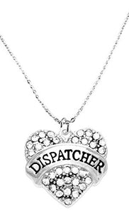 Dispatcher Crystal Heart Necklace, Safe - Nickel, Lead & Cadmium Free!
