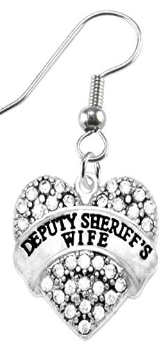 The Perfect Gift Deputy Sheriff's Wife Hypoallergenic Earring, Safe - Nickel, Lead & Cadmium Free!