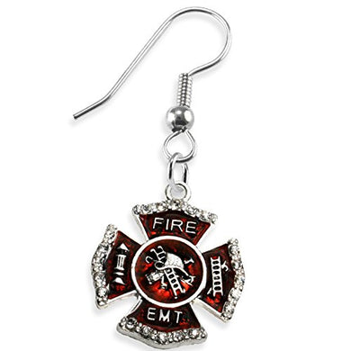 EMT FIREFIGHTER Earrings, Safe - Nickel, Lead & Cadmium Free!