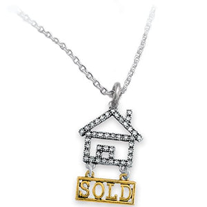 Real Estate Sold Crystal Necklace, Safe - Nickel, Lead & Cadmium Free!