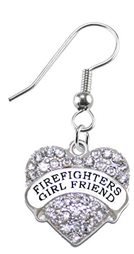 Firefighter's Girl Friend Crystal Earring, Safe - Nickel, Lead & Cadmium Free!