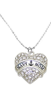 The Perfect Gift "Navy Mom" Hypoallergenic Necklace, Safe - Nickel, Lead & Cadmium Free!