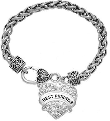 Best Friends Crystal Heart Bracelet