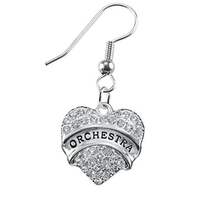 Orchestra Crystal Heart Hypoallergenic Safe Earring. Nickel, Lead & Cadmium Free