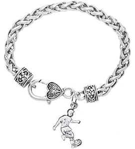 The Perfect Gift " Soccer Player Jewelry" Bracelet ©2016 Hypoallergenic, Safe - Nickel & Lead Free