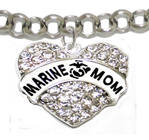 The Perfect Gift Marine Mom Hypoallergenic Bracelet, Safe - Nickel & Lead Free