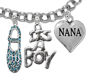 Nana, "It’s A Boy", Adjustable Bracelet, Hypoallergenic, Safe - Nickel & Lead Free