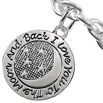 I Love You to The Moon & Back Bracelet Hypoallergenic - Safe - Nickel & Lead Free