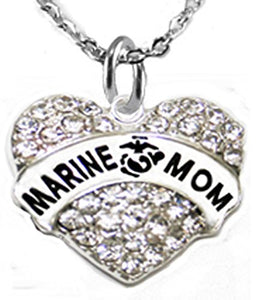 The Perfect Gift Marine Mom Hypoallergenic Necklace, Safe - Nickel, Lead & Cadmium Free