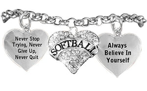 Softball Bracelet ©2014 Hypoallergenic Safe Nickel, Lead & Free from Child to Adult