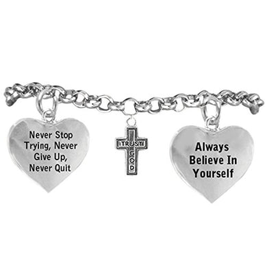 Trust God Cross Bracelet 