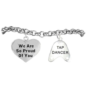 Tap Dancer "We Are So Proud of You" Hypoallergenic. Nickel and Lead Free!