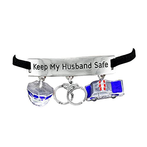 Policeman's Wife Hypoallergenic Adjustable Bracelet. Nickel and Lead Free