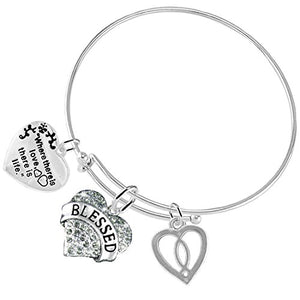 Where There Is Love There Is Life Christian 3 Charm Adjustable Safe - Nickel & Lead Free