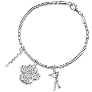 The Perfect Gift "Majorette Jewelry" Paw Crystal Hypoallergenic Safe - Nickel & Lead Free