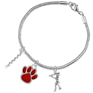The Perfect Gift " Majorette Jewelry " Red Paw Hypoallergenic Adjustable, Safe - Nickel & Lead Free