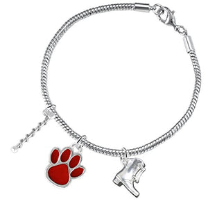 The Perfect Gift "Majorette Jewelry" Red Paw ©2015 Hypoallergenic Safe - Nickel & Lead Free
