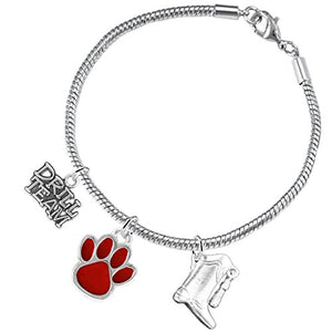 The Perfect Gift "Drill Team Jewelry" Red Paw ©2015 Hypoallergenic Safe - Nickel & Lead Free