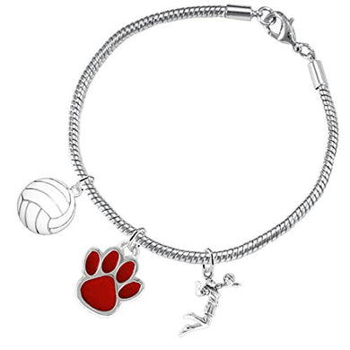 Red Paw Volleyball, ©2016 Adjustable, Safe - Hypoallergenic, Nickel, Lead & Cadmium Free