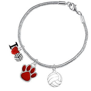 Red Paw Volleyball, ©2016 Adjustable, Safe - Hypoallergenic, Nickel, Lead & Cadmium Free