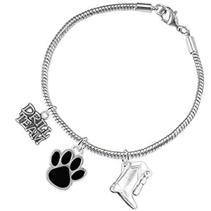 The Perfect Gift "Drill Team Jewelry" Black Paw ©2015 Hypoallergenic Safe - Nickel & Lead Free