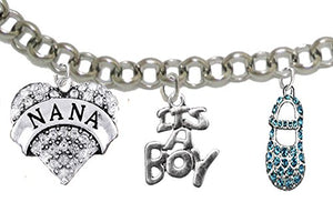 Nana, "It’s A Boy", Adjustable Bracelet, Hypoallergenic, Safe - Nickel & Lead Free