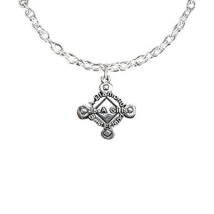 Softball "A Diamond Is a Girl’s Best Friend" ©2012 Hypoallergenic Adjustable Necklace Nickel Free