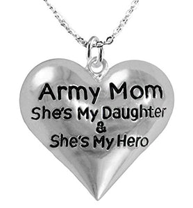 Army Enlisted "Daughter", My Daughter Is My Hero, Adjustable, Safe - Nickel & Lead Free.