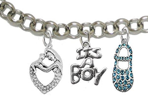 Mother & Child, "It’s A Boy", Adjustable Bracelet, Hypoallergenic, Safe - Nickel & Lead Free