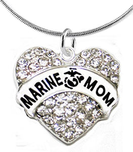 The Perfect Gift Marine Mom Hypoallergenic Necklace, Safe - Nickel & Lead Free