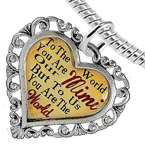 Mimi Heart Charm Bracelet ©2016 Hypoallergenic, Safe, Nickel, Lead & Cadmium Free!