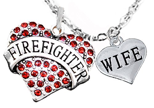 Firefighter, Wife, Adjustable Necklace, Hypoallergenic, Safe - Nickel & Lead Free
