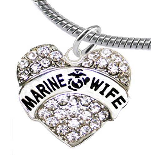 The Perfect Gift Marine Wife Hypoallergenic Bracelet, Safe - Nickel, Lead & Cadmium Free