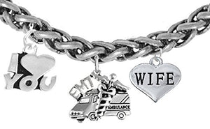 EMT, Wife Adjustable Necklace, Hypoallergenic, Safe - Nickel & Lead Free