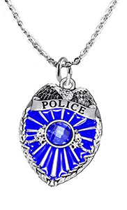Policeman's Badge Necklace, Hypoallergenic, Safe - Nickel & Lead Free