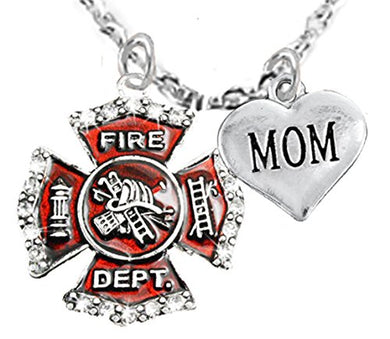Firefighter, Mom Adjustable Necklace, Hypoallergenic, Safe - Nickel & Lead Free